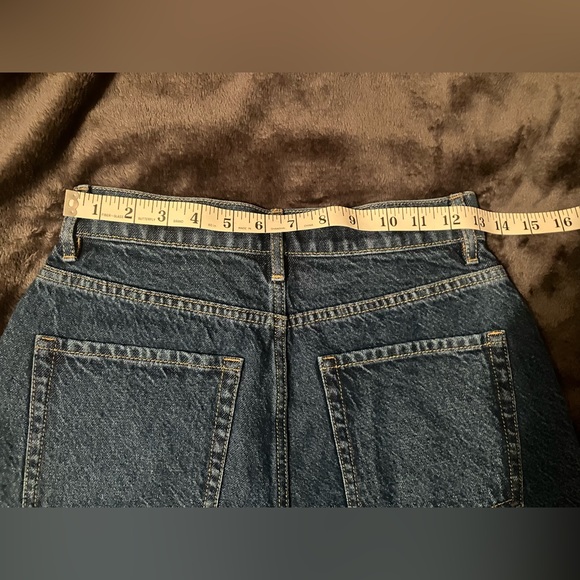 PacSun Blue Jean Shorts with Frayed Hem and Relaxed Fit - Picture 4 of 6